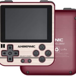 Haihuang RG280V Handheld Video Game with 64G TF Pre-Installed 5000 Classic Games Opendingux Li-Polymer 2100mAh Handheld Game Console 7 Hours Duration