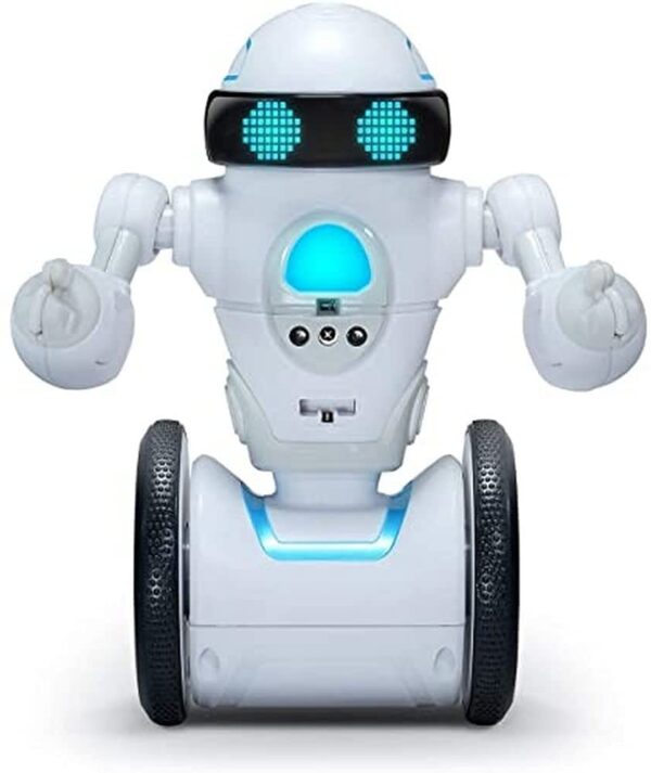 WowWee MiP Arcade - Interactive Self-Balancing Robot - Play App-Enabled or Screenless Games with RC, Dancing & Multiplayer Modes - Includes Tray & Basketball Accessories - for Kids Ages 6 & Up (842)