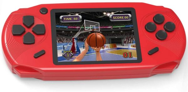 Beijue 16 Bit Handheld Games for Kids Adults 3.0'' Large Screen Preloaded 100 HD Classic Retro Video Games no Need WiFi USB Rechargeable Seniors Electronic Game Player Birthday Xmas Present (Red)