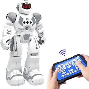 RC Robot Toy, WEEFEESTAR Robotic Toy for Kids, Remote Control Programmable Robot Toys Gesture Sensing Early Educational Interactive Toys Birthday Gift