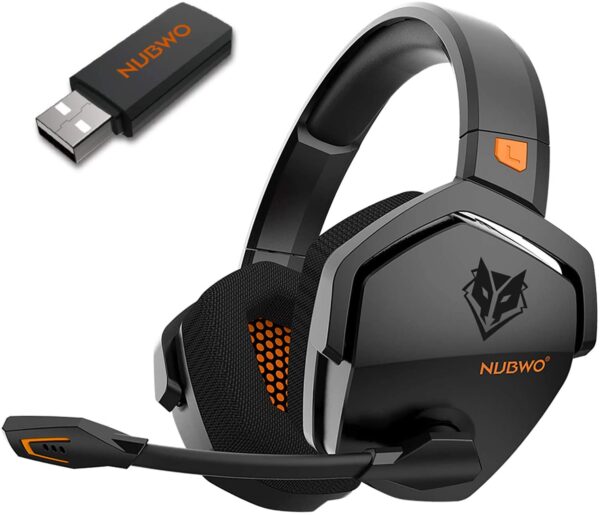 NUBWO G06 Wireless Gaming Headset with Microphone for PS5, PS4, PC, Mac, 3-in-1 Gamer Headphones wit Mic, 2.4GHz Wireless for Playstation Console, Bluetooth Mode for Switch, Wired Mode for Controller