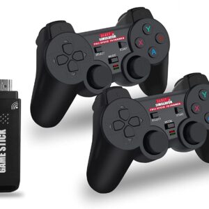 EASEGMER Wireless Retro Games Console with 4K Output- Dual Super Controller Gamepad Joystick Built-in 5,000 HD Games, Classic Controller Joypad Gamestick for TV/PC/Projector, Best Gift for Men & Kids