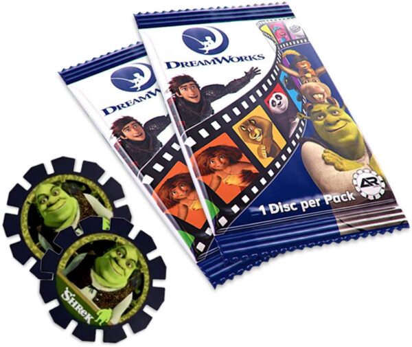 AR Discs Augmented Reality Collectible Discs (3 Pack) ? Mini Collectible Discs Toys to Bring DreamWorks Character to Life