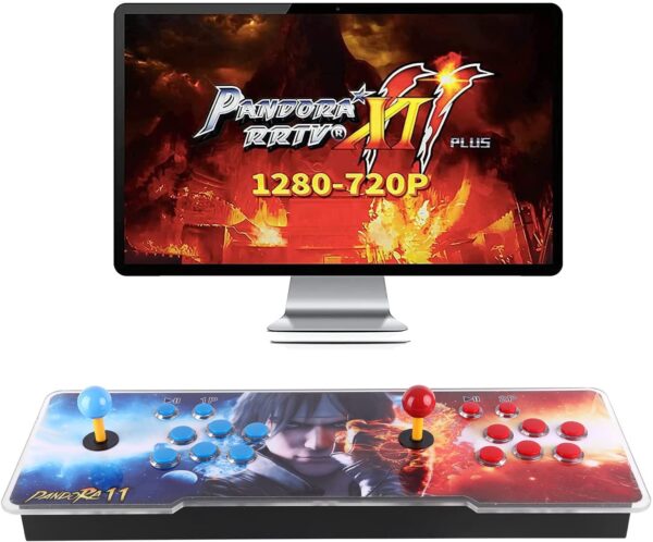 ?3003 Games in 1? Arcade Game Console ,Pandora Treasure 3D Double Stick,3003 Classic Arcade Game,Search Games,Support 3D Games,Favorite List, 4 Players Online Game,1280X720 Full HD Video Game (Yellow)