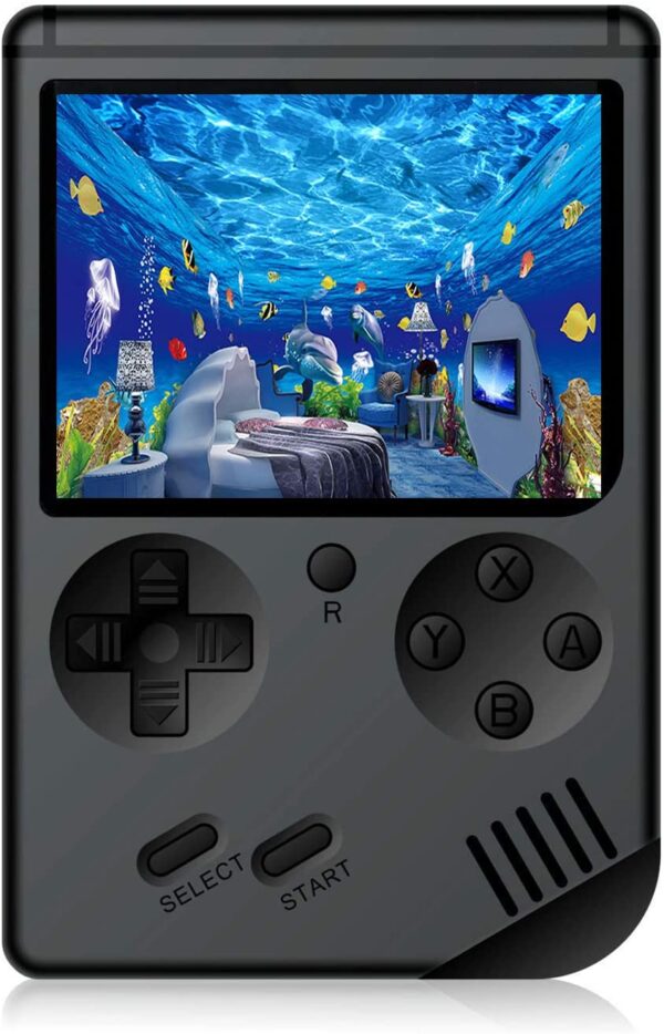 JAFATOY Retro Handheld Games Console for Kids/Adults, 168 Classic Games 8 Bit Games 3 inch Screen Video Games with AV Cable Play on TV (Black)