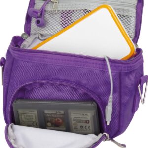 G-HUB Game & Console Travel Bag for Nintendo DS (Fits all Foldable Screen Versions including: Original DS / DSi / DS Lite / 3DS / 3DS XL / New 3DS / New 3DS XL) Purple
