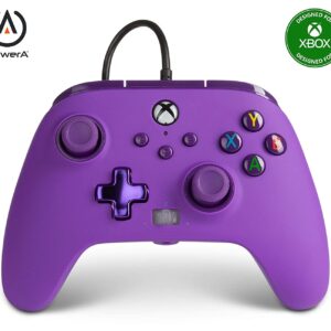 PowerA Enhanced Wired Controller for Xbox Series X|S ? Royal Purple, gamepad, wired video game controller, gaming controller, Xbox Series X|S