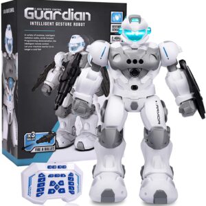 RC Robot for Kids 6-12 and up Toys, Smart Programmable Intelligent Robots with Remote Control 2.4GHz, Rechargeable Gesture Sensing RC Robots Toy for Kids 8 -12 Years Old Boys Christmas Birthday Gifts