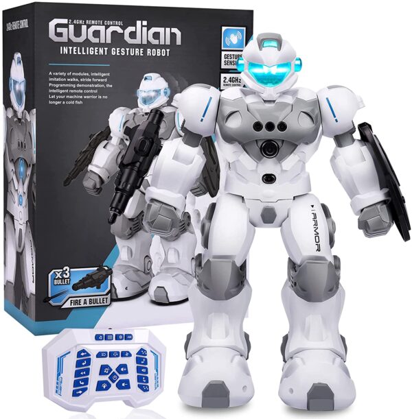 RC Robot for Kids 6-12 and up Toys, Smart Programmable Intelligent Robots with Remote Control 2.4GHz, Rechargeable Gesture Sensing RC Robots Toy for Kids 8 -12 Years Old Boys Christmas Birthday Gifts