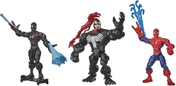 Hasbro Marvel Super Hero Mashers Web-Slinging Mash Collection Pack with Spiderman, Venom and Miles Morales (Amazon Exclusive)