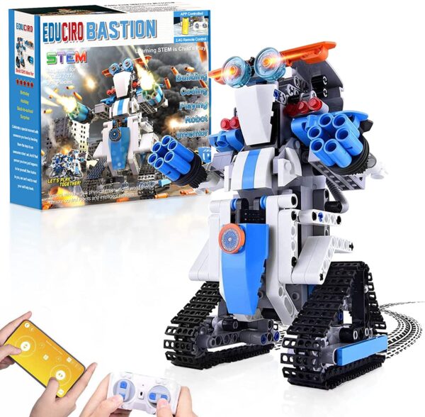 STEM Robot Building Kits for Kids- Remote Control Engineering Science Educational Learning Science Building Toys for Kids Age 8-12