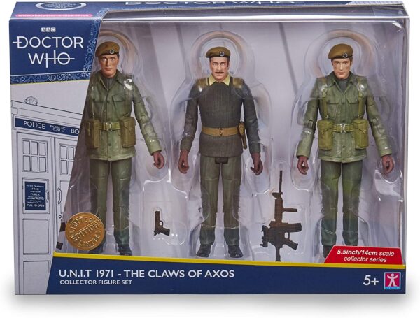 Doctor Who U.N.I.T 1971 - The Claws of Axos Collector Figure Set