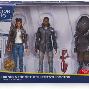 Doctor Who Friends and Foes of the 13th Dr Set - Doctor Who Merchandise - Includes Ryan Sinclair, Judoon Trooper, and Jasmin Kahn - Thirteenth Doctor Companion & Foe Action Figures - Character Options
