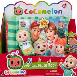 CoComelon Nursery Rhyme Singing Time Plush Book, Featuring Tethered JJ Plush Character Toy, for JJ?s Daily Musical Adventures ? Books for Babies and Young Children